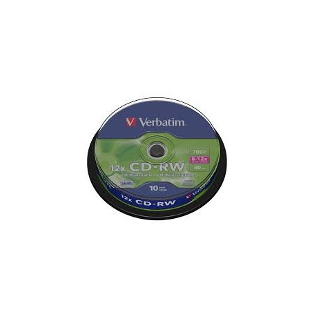 CD-RW 700MB  VERBATIM CAKE 10SZT