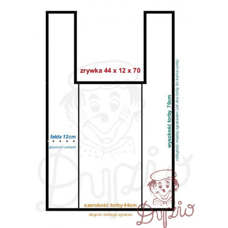 Torba foliowa  44/12/70  (1 pakiet)