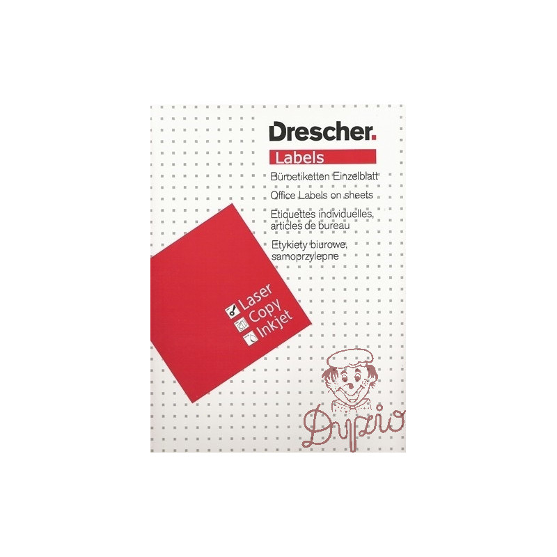 ETYKIETY DRESCHER  52 x 21