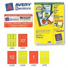 ETYKIETY AVERY  63 5 X29 6CZERW.L6003-25 540 etyk.  OZNACZENIE  neon