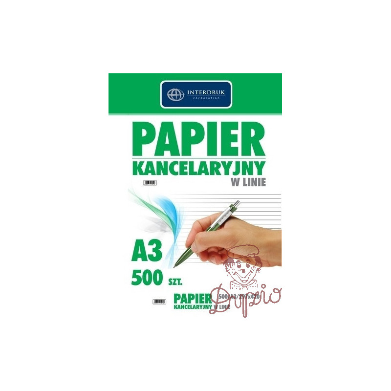 PAPIER KANCELARYJNY A3 LINIA/ 500 ARK